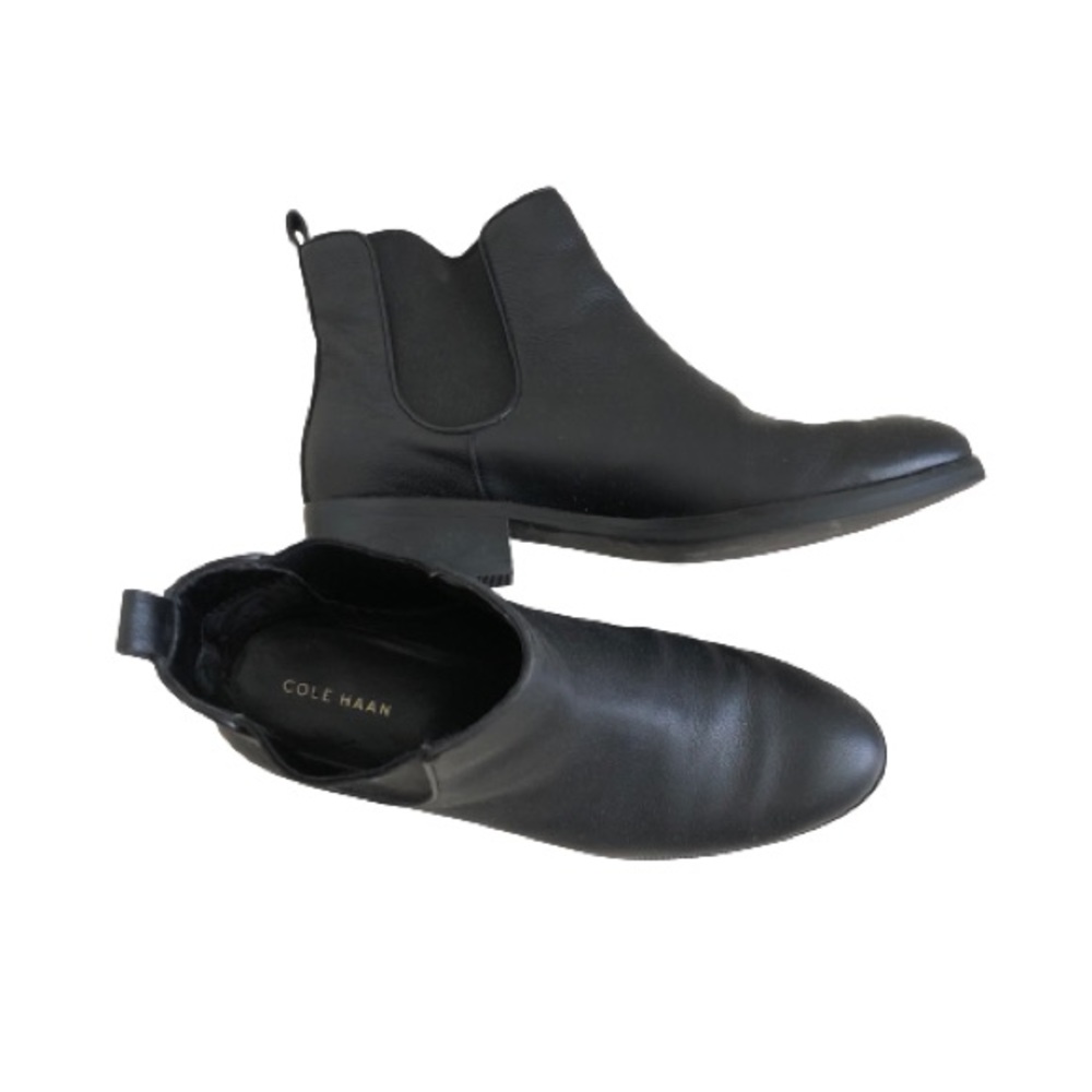 Cole Haan ❤️ Landsman Black Ankle Boots Booties 8